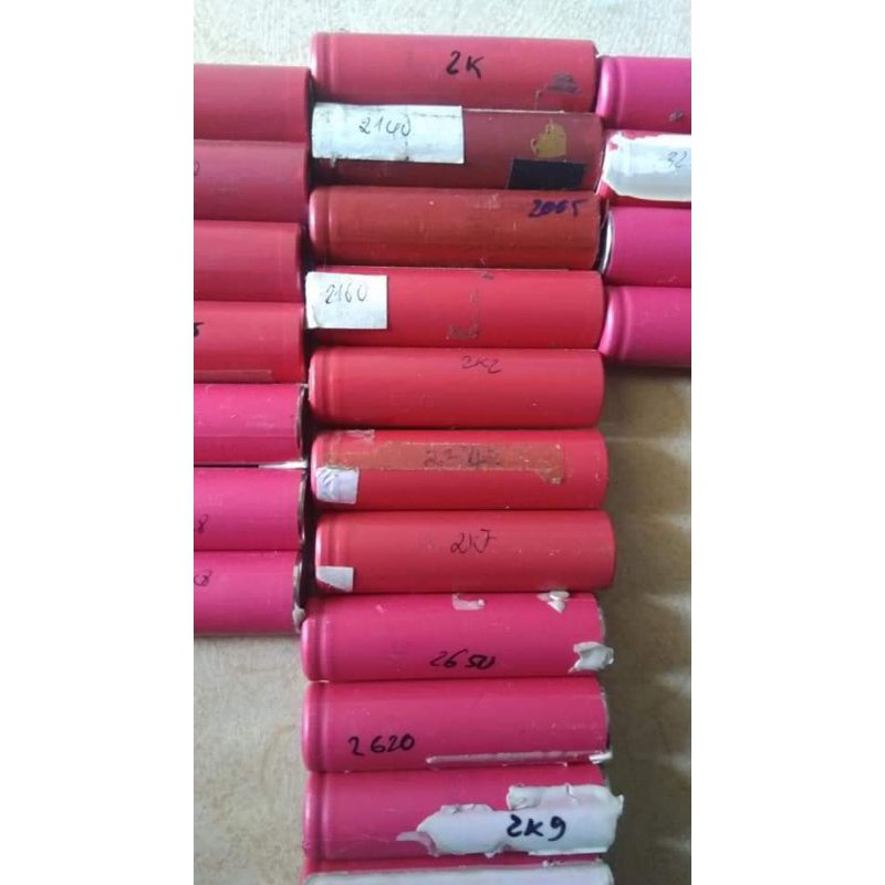 Pin 18650 tháo máy giá thanh lý bao áp/bao dung lượng.