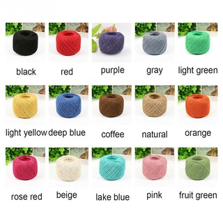 Sợi cotton lụa móc váy áo mùa hè, bikini,... (bảng màu đỏ, vàng, cam)