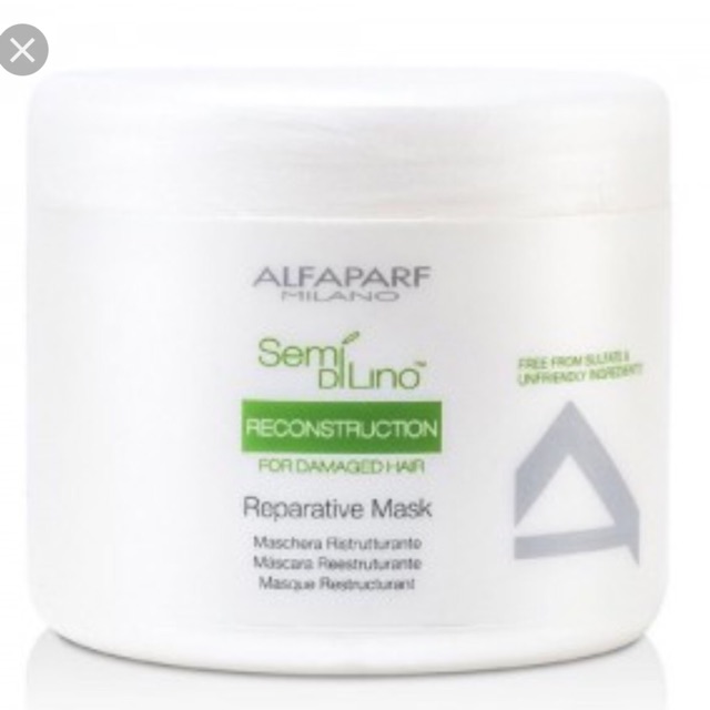 Mặt nạ phục hồi hư tổn Alfaparf Milano Semi Di Lino Reconstruction Reparative Mask 500ml