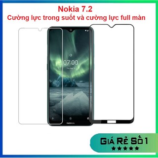 Nokia 7.2 / Nokia 2.4 - Kính cường lực full màn hình, kính cường lực trong suốt Nokia 7.2