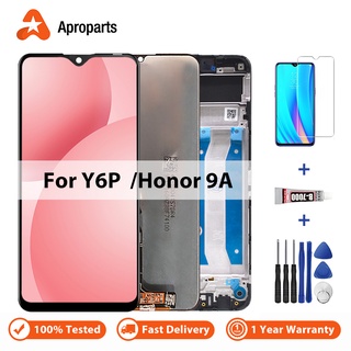 Màn hình cảm ứng lcd 6.3 "thay thế chuyên dụng cho huawei honor 9a huawei y6p med-lx9 med-lx9n 100%