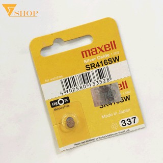 Pin Đồng Hồ Maxell SR416SW-337 Chính Hãng
