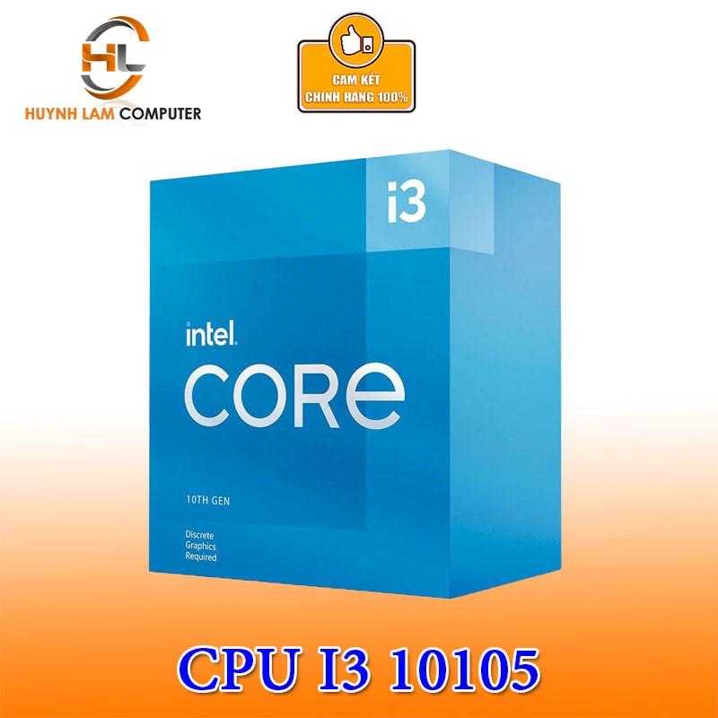 [Mã 155ELSALE giảm 7% đơn 300K] CPU Intel Core i3 10105 3.70GHz 4 Nhân 8 Luồng 6MB Cache chính hãng Viễn Sơn