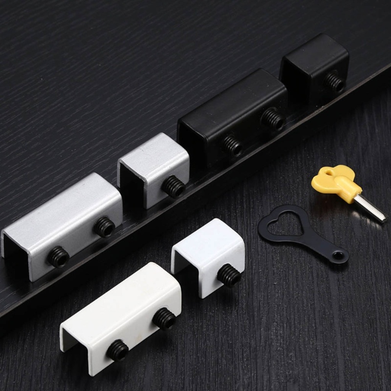 Khóa Cửa Sổ Dạng Trượt Bằng Thép Không Gỉ Kèm Chìa Khóa Bảo Vệ An Toàn Cho Bé