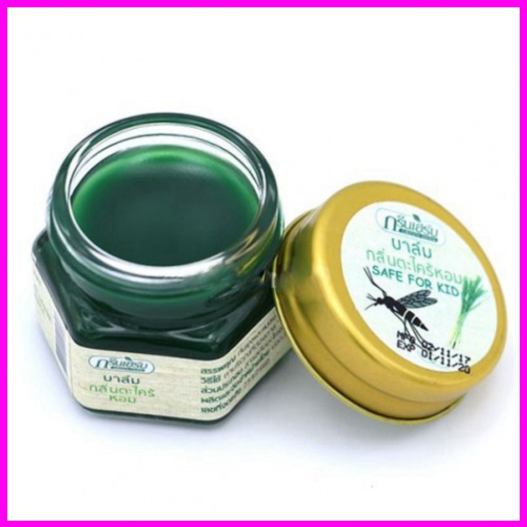 Dầu Cù Là 💝𝒇𝒓𝒆𝒆𝒔𝒉𝒊𝒑💝 Dầu Cù Là Sả Trị Muỗi Đốt Green Herb Citronella Essence Balm [𝑪𝒉𝒖𝒂̂̉𝒏 𝑻𝒉𝒂́𝒊]