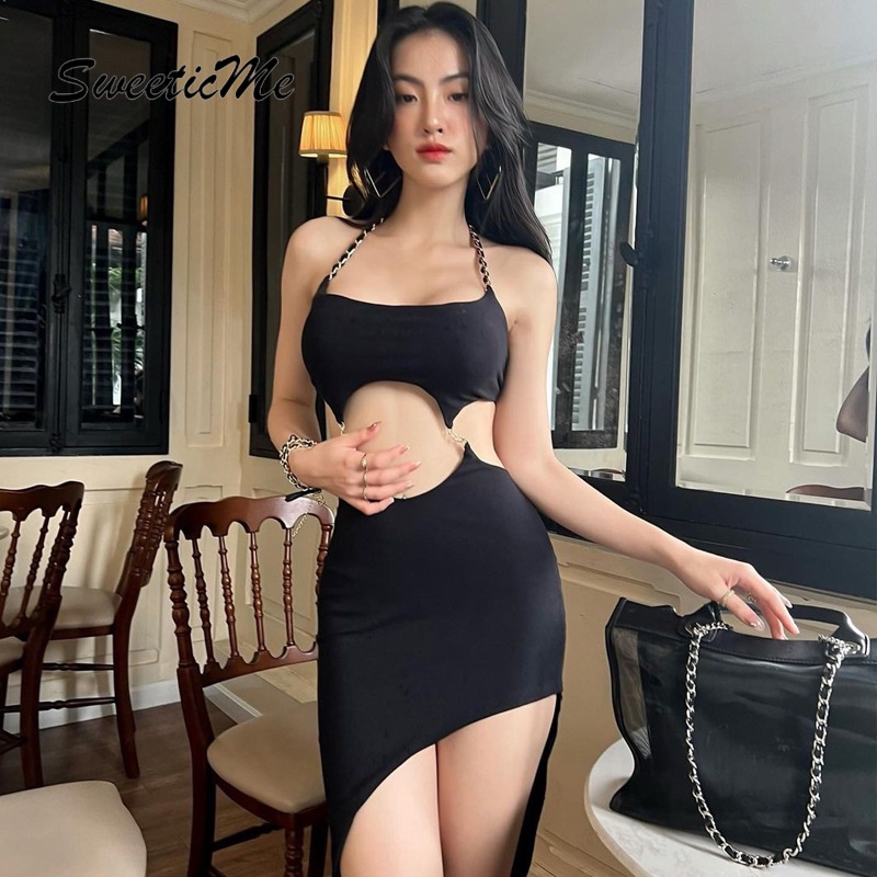 Đầm Ôm Dáng Hở Lưng Thời Trang Quyến Rũ Dành Cho Nữ