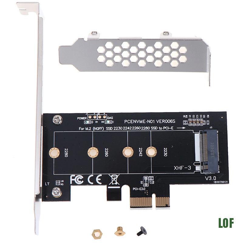 Card Chuyển Đổi Pcie Sang M2 Pci Express 3.0 X1 Sang Nvme Ssd Hỗ Trợ 2230 2242 2260