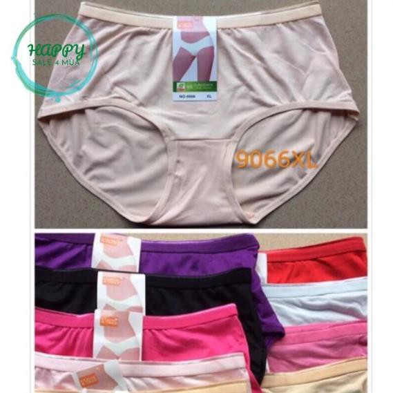 Quần chip lót nữ cạp cao big size 3xl (Q9066) cho người già trẻ béo mập bầu 70kg 80kg 60kg | BigBuy360 - bigbuy360.vn