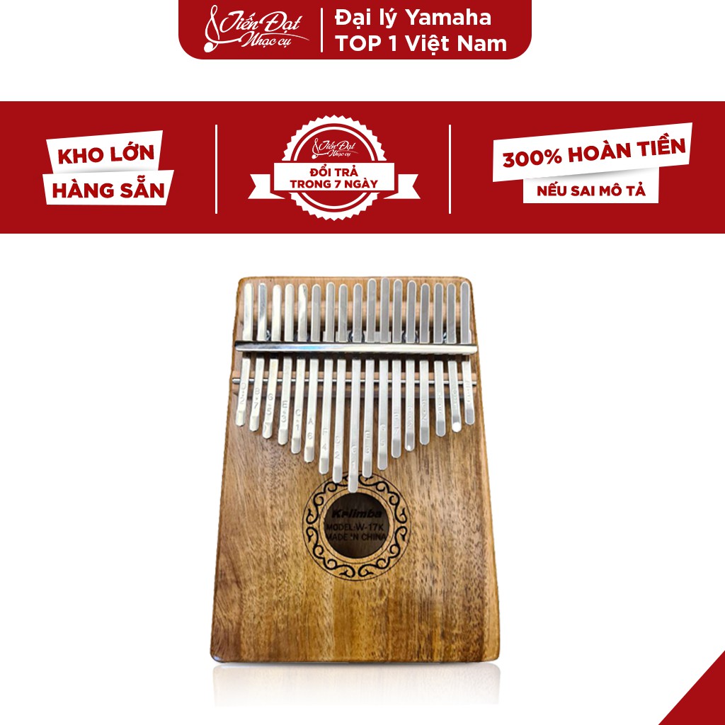 Đàn Kalimba 17 Phím W-17M, W-17K Cao Cấp Chính Hãng Gỗ Magohany, Gỗ KOA Nguyên Tấm