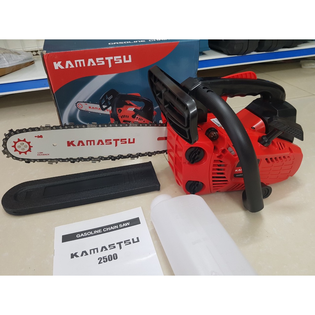 Máy cưa xích mini tay cụt KAMASTSU KM2500 - máy siêu nhẹ cắt tỉa cành trên cao MIỄN PHÍ SHIP