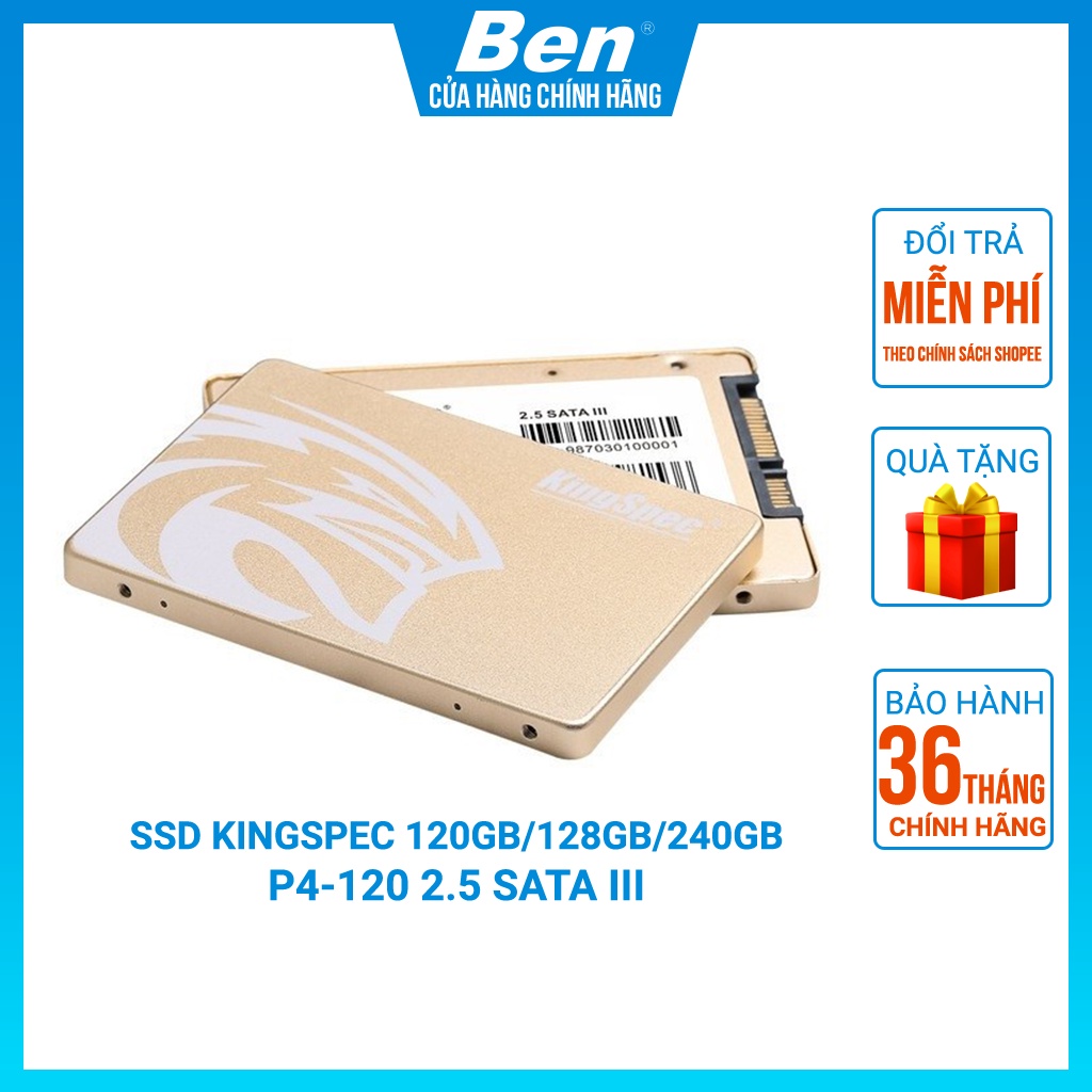 [Mã SKAMCLU9 giảm 10% đơn 100K] SSD Kingspec Kingfast 120GB/ 128GB / 240GB P4-120 2.5 Sata III cho máy tính, laptop