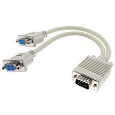 [FreeShip Toàn Quốc] CÁP CHIA VGA 1 RA 2 CỔNG VGA - CHUYỂN 1 MÁY TÍNH RA 2 MÀN HÌNH LOẠI TỐT