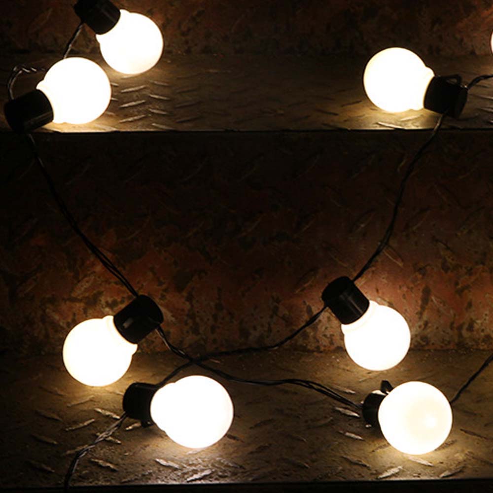 Dây Đèn Led 10 / 20 Bóng Sử Dụng Năng Lượng Mặt Trời Phong Cách Retro Trang Trí Nhà Cửa / Sân Vườn