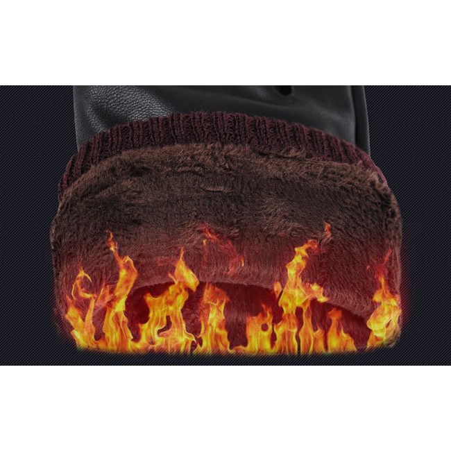 Gang tay da nam cảm ứng lót nỉ chống nước mẫu 2018 - hàng đẹp