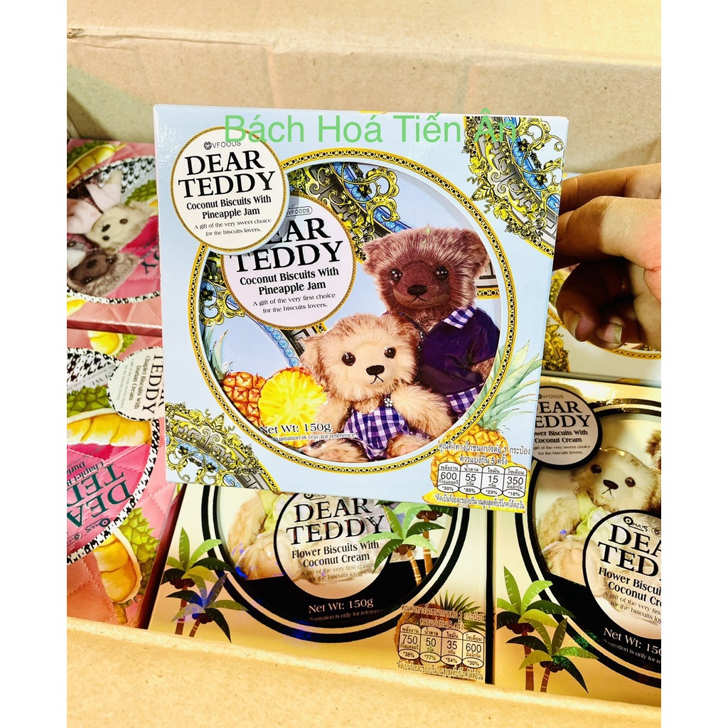 BÁNH THIẾC GẤU DEAR TEDDY Hộp Thiếc 150g - Thái Lan