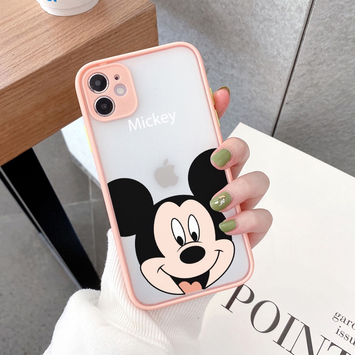 Ốp iphone - Ốp lưng viền nhám Mặt mickey 6/6plus/6splus/7/8/7plus/8plus/x/xs/xsmax/11/11promax - Awifi Case X2-5 | BigBuy360 - bigbuy360.vn