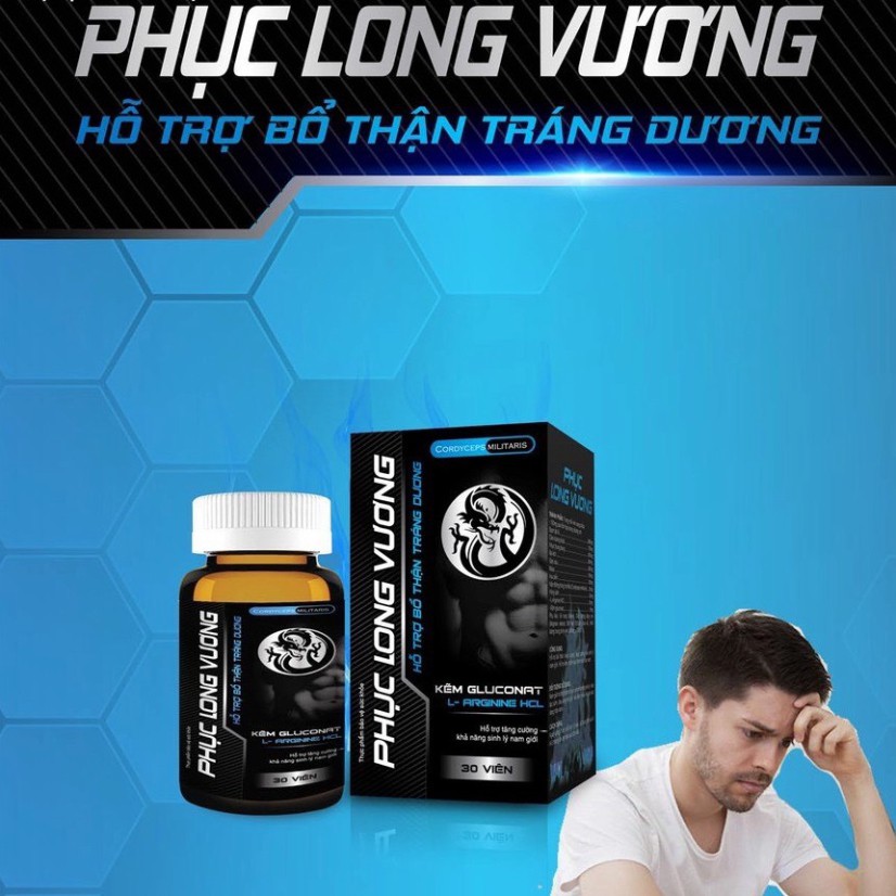 Tăng Cường Sinh Lý Nam PHỤC LONG VƯƠNG Cao Cấp Chiết Xuất Thảo Dược, Giao Hàng Kín Đáo