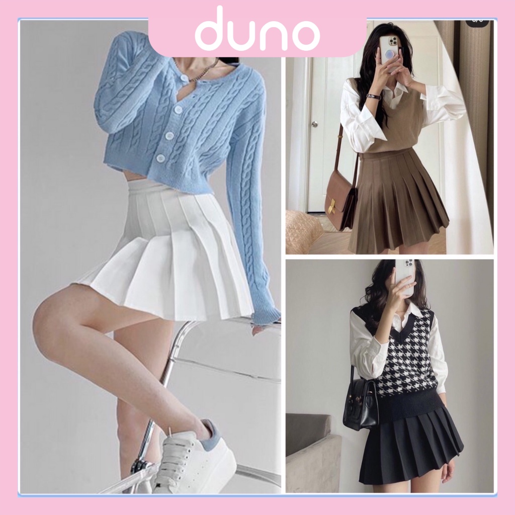 Chân Váy Xếp Ly Tennis Dáng Ngắn Xoè Duno