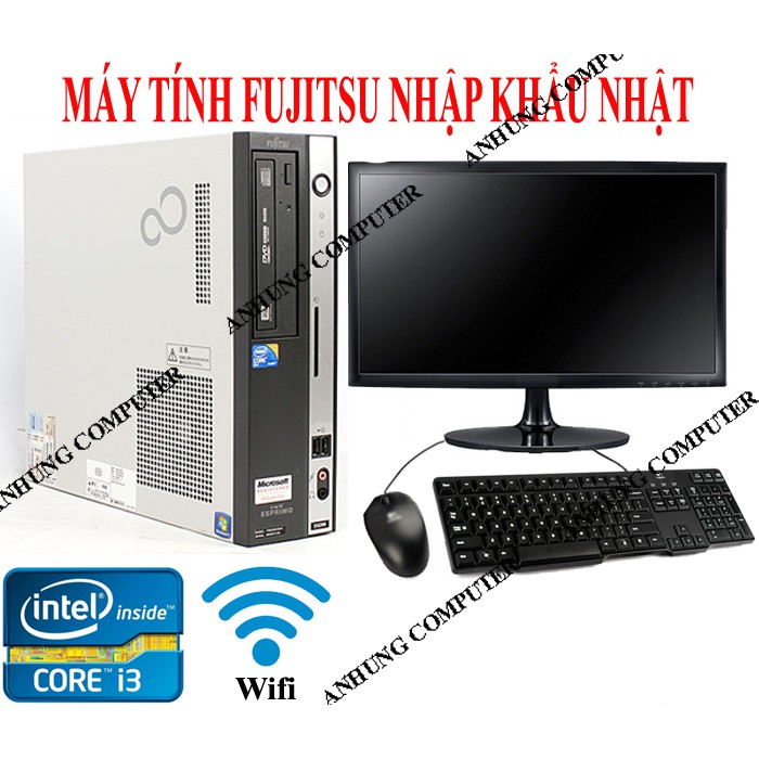 Bộ case máy tính để bàn FUJITSU CPU Core i3 / Ram 4GB /HDD 250GB + Màn hình ( Sản phẩm trọn bộ đầy đủ)