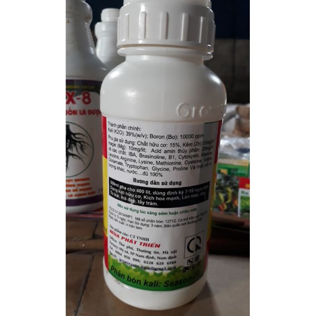 Kali hữu cơ mỹ 500ml