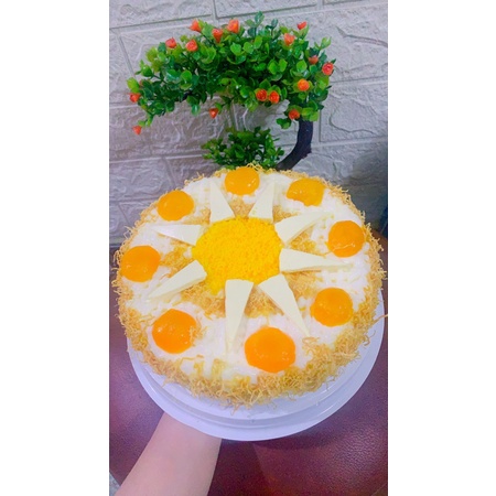 Bánh bông lan phô mai trứng muối