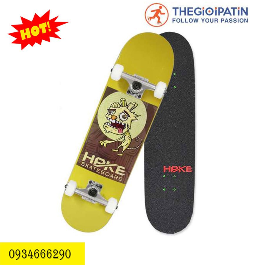 Ván trượt Skateboard 950-06 màu vàng nâu Yc_sport20