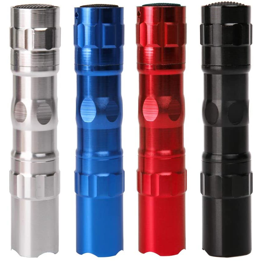 Đèn Pin LED Mini Cầm Tay Bằng Nhôm Sử Dụng Khi Đi Cắm Trại Không Có Pin