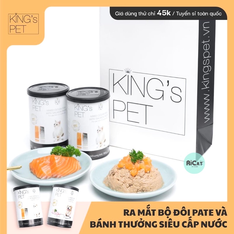 [Mới] Pate Cho Mèo KING'S PET Trái Cây Mùa Hè By Bảo Anh Lon 400g