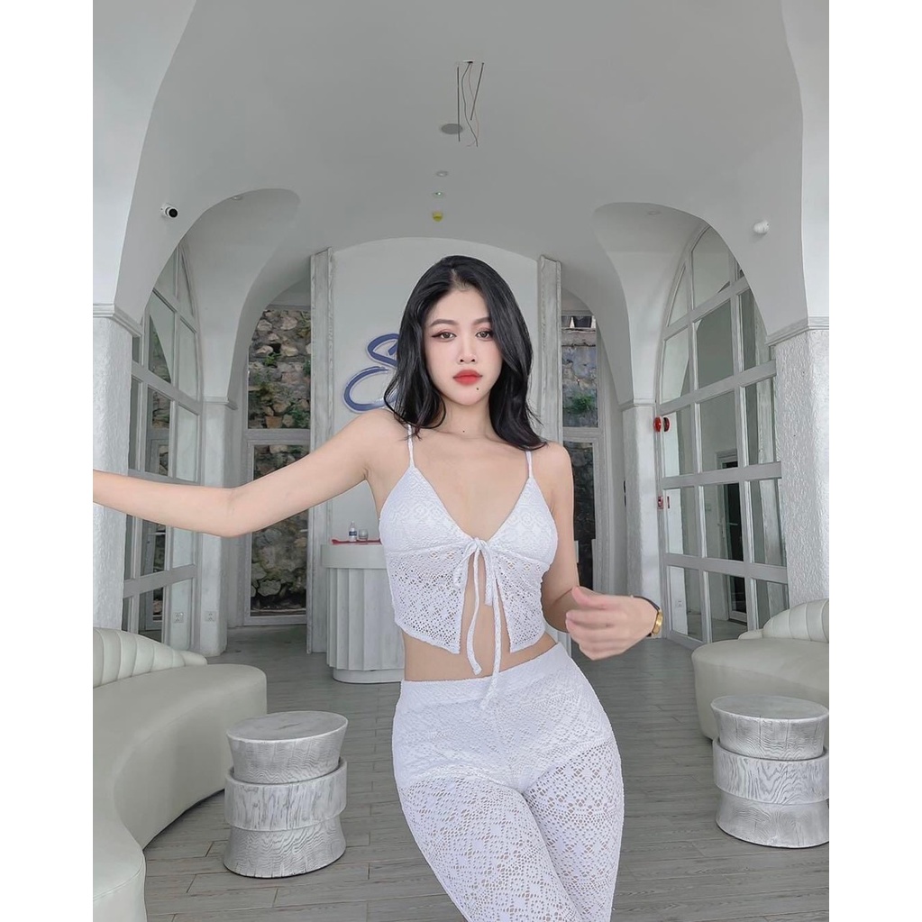 Áo Croptop Lưới Đi Biển YA190189