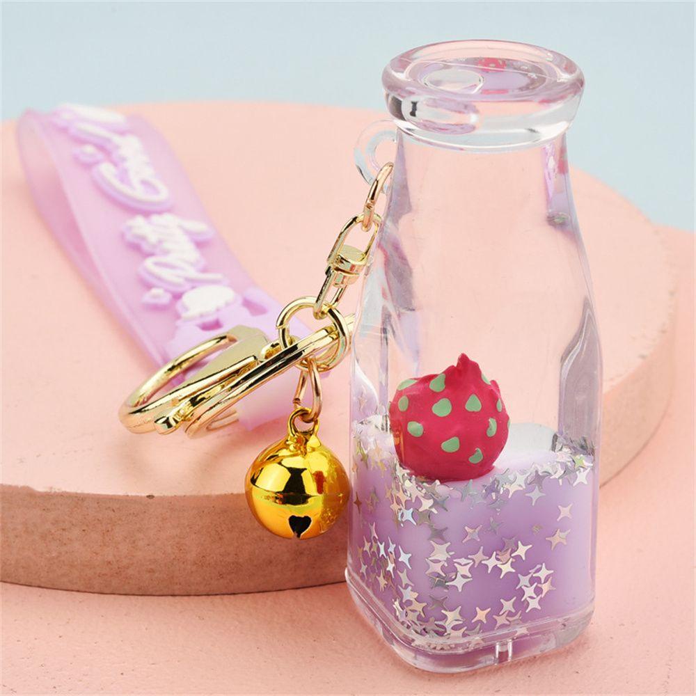 Móc Khóa Hình Chai Sữa Chua Bằng Acrylic Độc Đáo