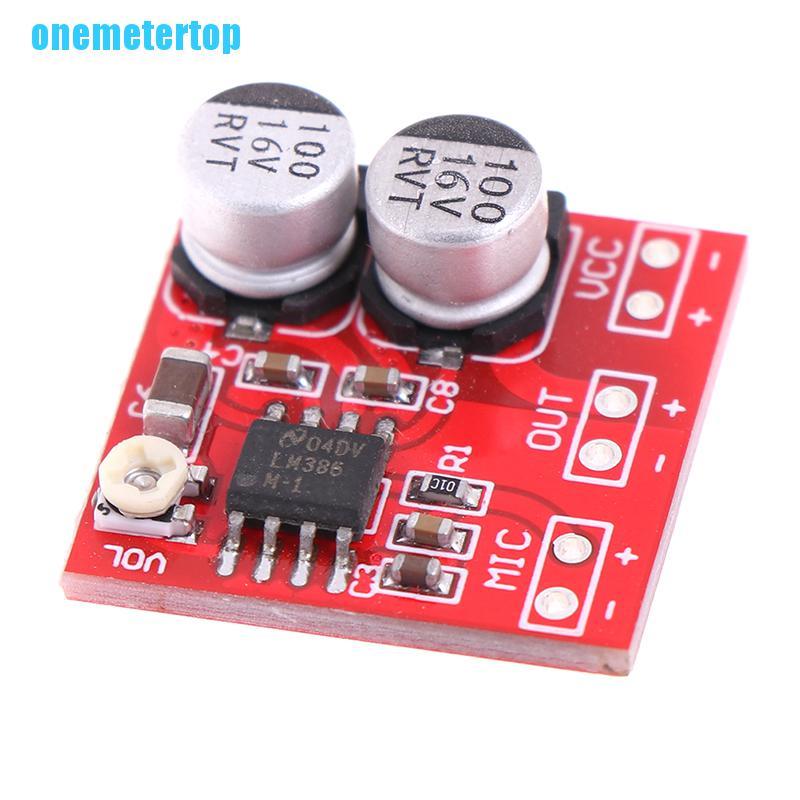 Bảng Mạch Khuếch Đại Âm Thanh Micro DC 5V-12V LM386 200 Lần