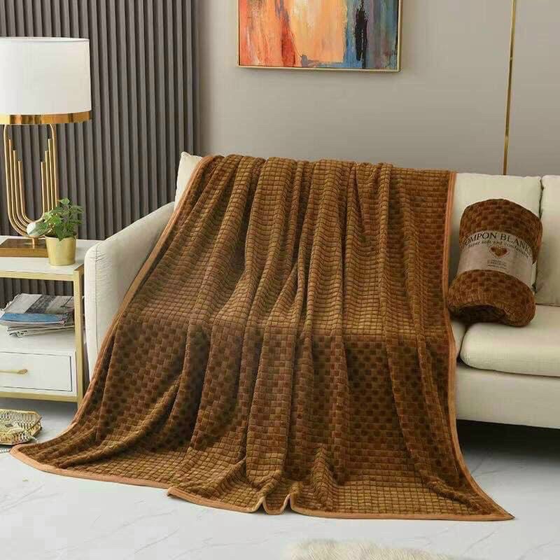 Chăn Lông tuyết Pompon Blanket Mẫu Mới Siêu Mềm Mịn, Chăn lông tuyết, Chăn hè thu HÀNG SIÊU ĐẸP