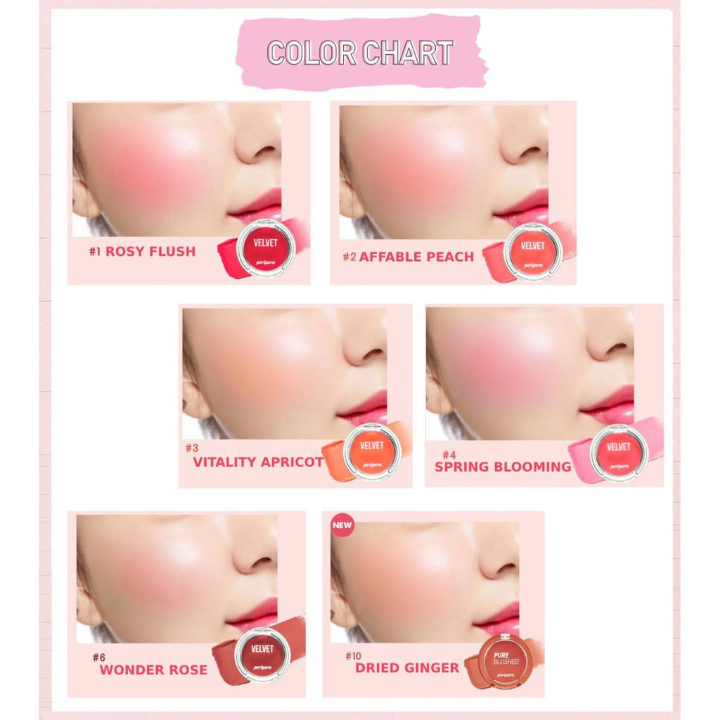 [ CHÍNH HÃNG 100%] Má Hồng Dạng Kem Peripera Pure Blushed Velvet Cheek | BigBuy360 - bigbuy360.vn