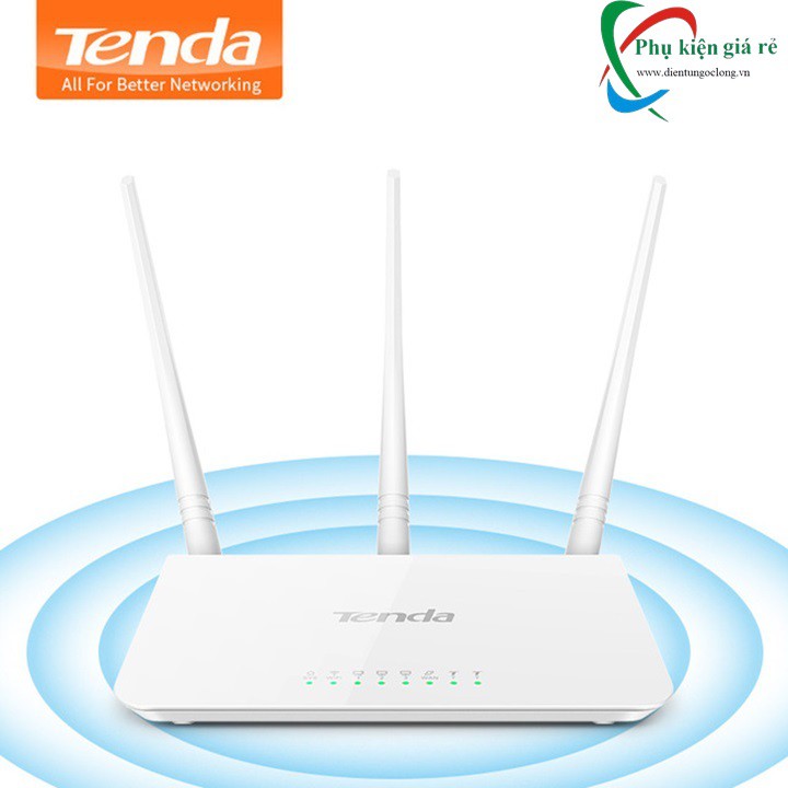 Bộ Phát Wireless Wifi Router Tenda F3 300Mbps 3A Anten 1 Wan, 3 Lan Port