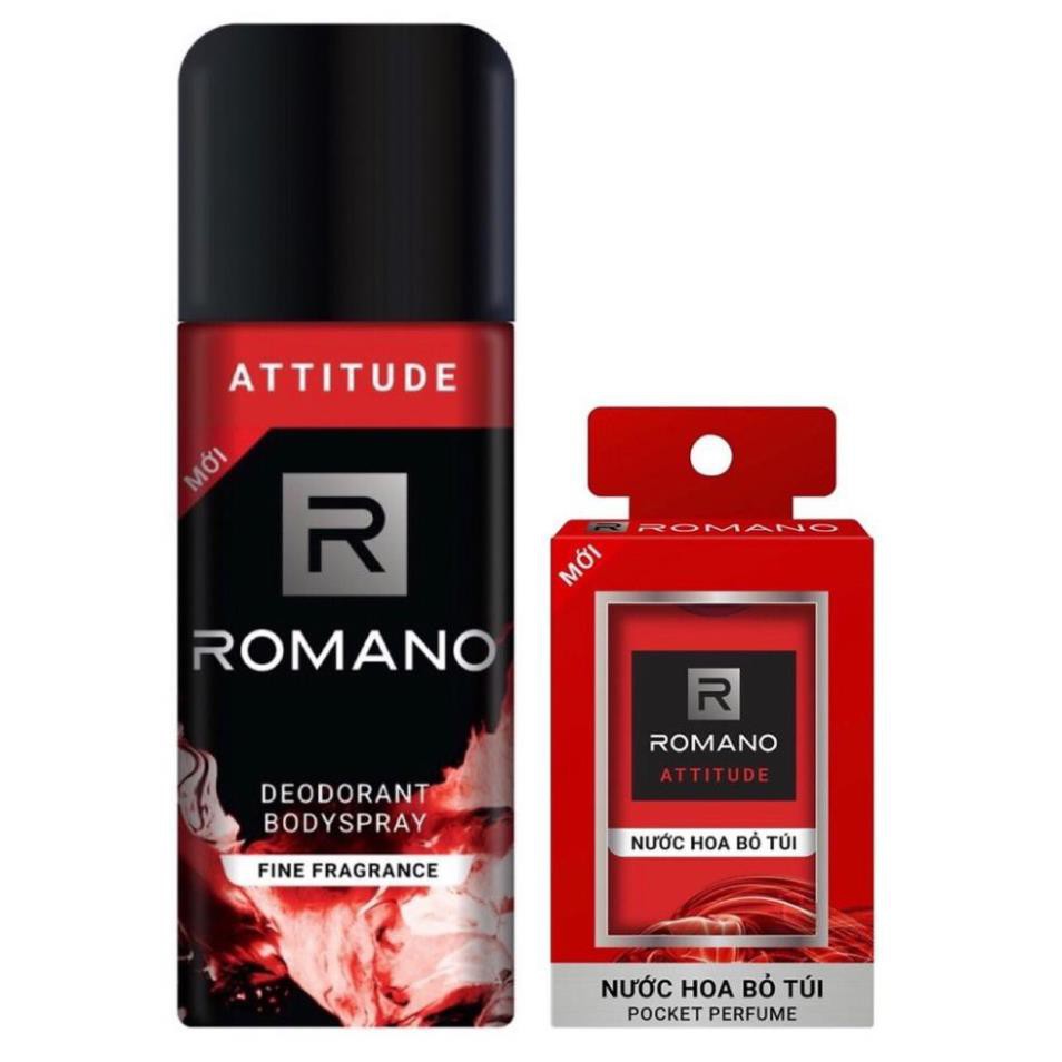 [++Quà tặng ]  Xịt khử mùi Romano Attitude 150ml