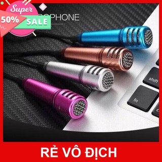 Mic mini hát karaoke kèm tai nghe- vip - đồ tiện ích