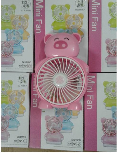 [Mã ELHA22 giảm 5% đơn 300K] QUẠT ĐỂ BÀN MINI FAN HÌNH CUTE SQ1987