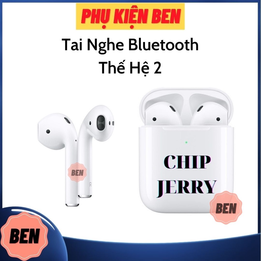 Tai Nghe Bluetooth TWS Thế Hệ 2-Phiên Bản Cao Cấp Nhất-Đầy Đủ Tất Cả Các Chức Năng-Sạc Không Dây-Cảm Biến Dừng/Phát Nhạc