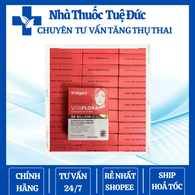 Men vi sinh phụ khoa Vitaflora 20 tỷ CFU lợi khuẩn