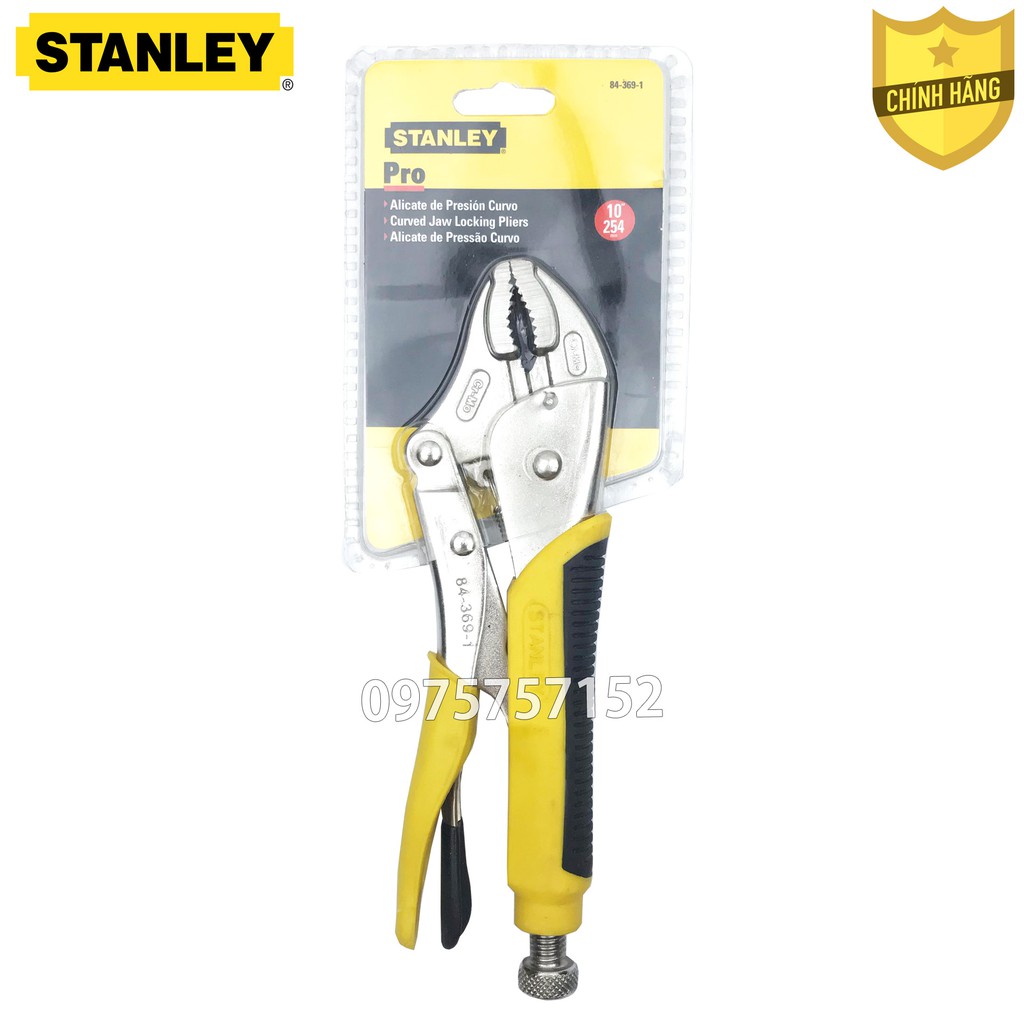 Kìm chết thép Cr-Mo siêu cứng Stanley 254mm, chịu lực tác động mạnh, tay cầm bọc nhựa cao su nguyên khối