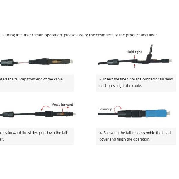 Đầu Nối Dây Cáp Quang Fc Ftth Fo Chất Lượng Cao