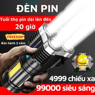 Đèn Pin Siêu Sáng Cầm Tay Chắc Chắn 4 Chế Độ Sáng