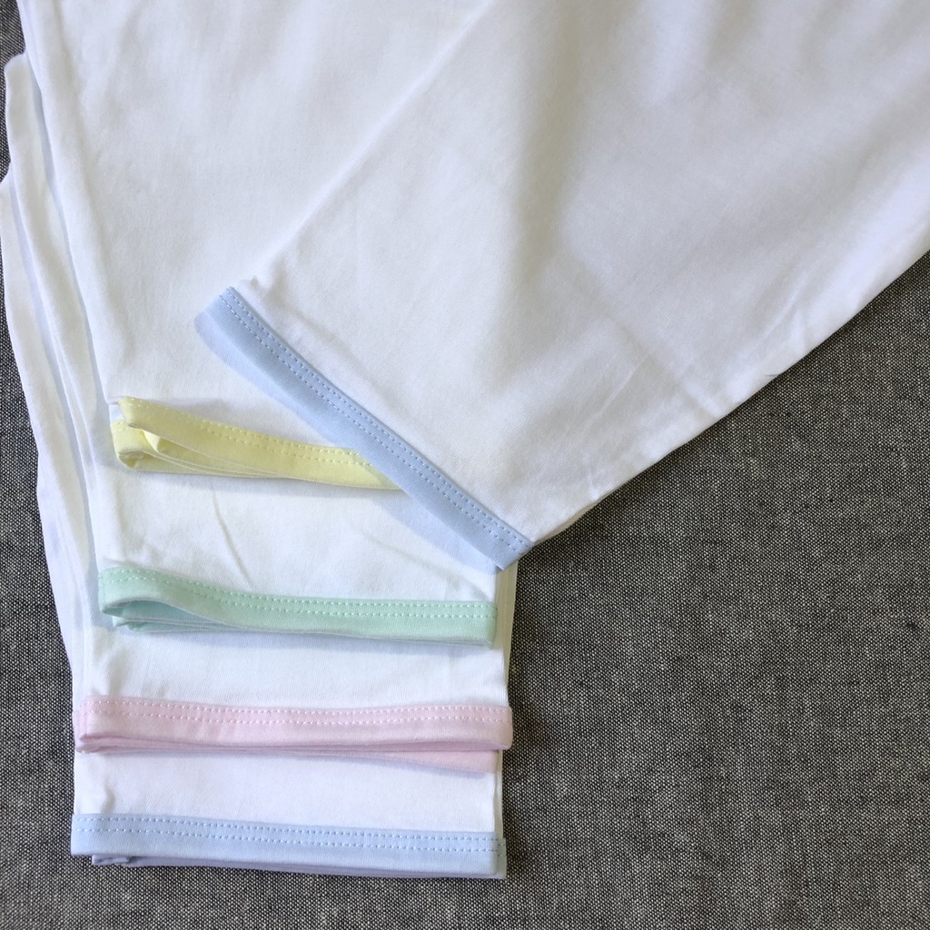 Quần sơ sinh dài Trắng JOU, chất vải cotton 100% mềm, mịn, thoáng mát cho bé trai, bé gái, hàng Việt Nam chất lượng