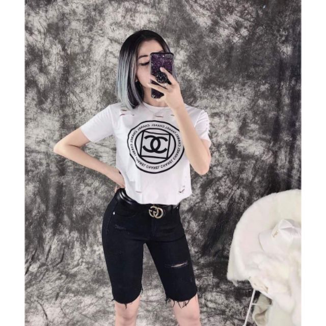 Quần kaki lửng lưng cao không xù xẻ đùi cá tính | BigBuy360 - bigbuy360.vn