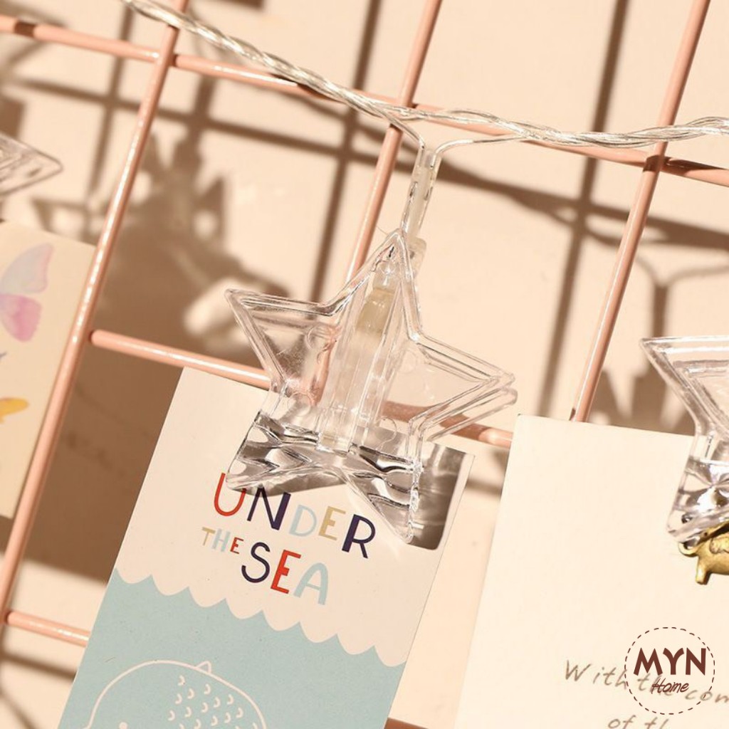 Dây đèn LED kẹp ảnh trang trí nhà cửa, lễ tết, sinh nhật, Noel