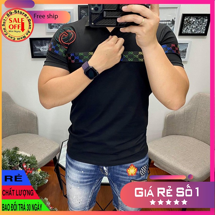 Áo Thun Nam Tay Ngắn Có Cổ Cao Cấp Thích Hợp Moi Lứa Tuổi Cam Kết Về Chất Lượng 🌟GIÁ RẺ NHẤT🌟