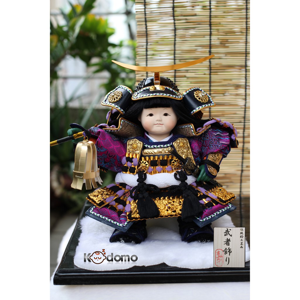 Búp bê Samurai , búp bê Nhật Bản . 5N TÍM ĐEN