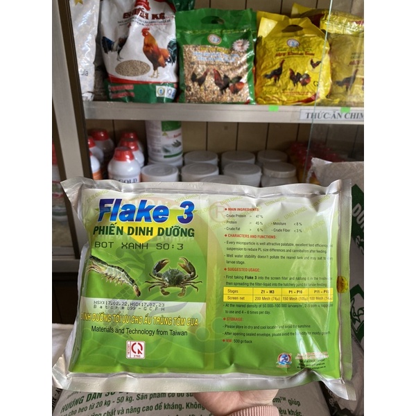 thức ăn cho tôm cua cá flake tôm zèo trại giống
