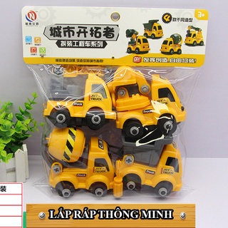 Đồ chơi trẻ em mô hình xe tải hạng nặng b4kids - a17 2lin