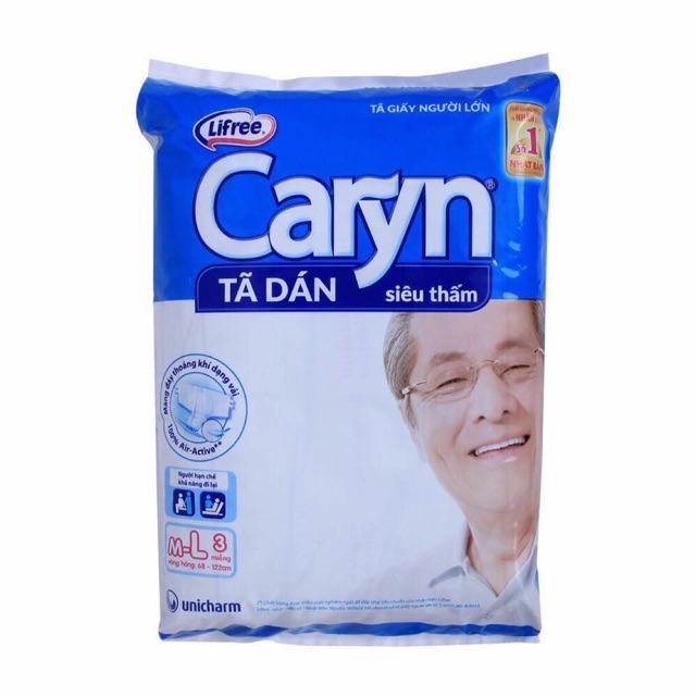 Bịch 3 miếng bỉm Caryn M-L cho mẹ sau sinh